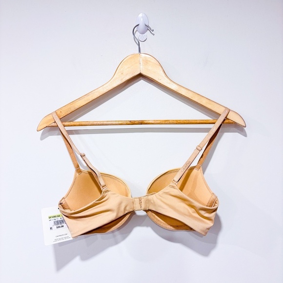 CALVIN KLEIN Beige Push-Up Plunge Bra - Picture 4 of 7